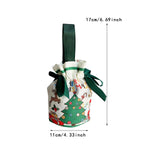 Christmas Gift Bag Stocking Stuffer Portable Cute Xmas Decor Christmas Decor Green