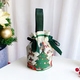 Christmas Gift Bag Stocking Stuffer Portable Cute Xmas Decor Christmas Decor Green