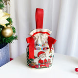 Christmas Gift Bag Stocking Stuffer Portable Cute Xmas Decor Christmas Decor Red