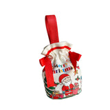 Christmas Gift Bag Stocking Stuffer Portable Cute Xmas Decor Christmas Decor Red