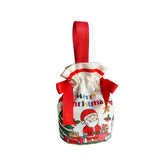 Christmas Gift Bag Stocking Stuffer Portable Cute Xmas Decor Christmas Decor Red