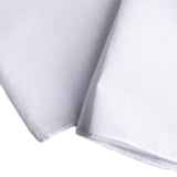 10 Pieces Cotton Hanky for Men Suit Solid White Handkerchiefs for DIY Crafts 20cmx20cm