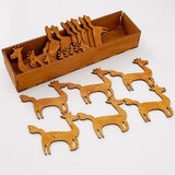 Wooden Animal Bobbin Set Wood Lightweight Embroidery Thread Storage