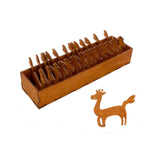 Wooden Animal Bobbin Set Wood Lightweight Embroidery Thread Storage