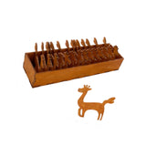 Wooden Animal Bobbin Set Wood Lightweight Embroidery Thread Storage