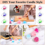 100x Wax Melt Moulds Clamshells DIY Crafts Crafting Empty Candle Melt Moulds Heart