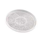 Coaster Silicone Mould Lightweight Reusable Round Tray Gypsum Model for Desk Style A