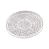 Coaster Silicone Mould Lightweight Reusable Round Tray Gypsum Model for Desk Style A