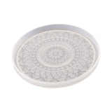 Coaster Silicone Mould Lightweight Reusable Round Tray Gypsum Model for Desk Style B