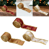 Christmas Ribbon DIY Gift Wrapping Ribbon for Bouquet Garland Craft Projects Red