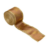 Christmas Ribbon DIY Gift Wrapping Ribbon for Bouquet Garland Craft Projects Gold