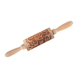 Maxbell Embossed Rolling Pin for Party Favors Thanksgiving Father and Mother's Gifts Style B