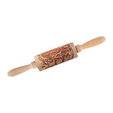 Maxbell Embossed Rolling Pin for Party Favors Thanksgiving Father and Mother's Gifts Style B