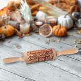Maxbell Embossed Rolling Pin for Party Favors Thanksgiving Father and Mother's Gifts Style B