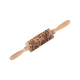 Maxbell Embossed Rolling Pin for Party Favors Thanksgiving Father and Mother's Gifts Style C