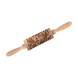 Maxbell Embossed Rolling Pin for Party Favors Thanksgiving Father and Mother's Gifts Style C