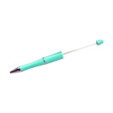 Beadable Pen Children Gift Office Lightweight Stationary Supplies Beaded Pen Simple Green