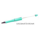 Beadable Pen Children Gift Office Lightweight Stationary Supplies Beaded Pen Simple Green