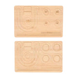 Maxbell Jewelry Beading Board DIY Holder Wood for Necklaces Bracelets Beading Crafts Style A