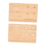 Maxbell Jewelry Beading Board DIY Holder Wood for Necklaces Bracelets Beading Crafts Style A