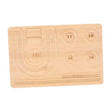 Maxbell Jewelry Beading Board DIY Holder Wood for Necklaces Bracelets Beading Crafts Style A