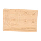 Maxbell Jewelry Beading Board DIY Holder Wood for Necklaces Bracelets Beading Crafts Style A