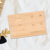 Maxbell Jewelry Beading Board DIY Holder Wood for Necklaces Bracelets Beading Crafts Style A