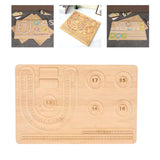 Maxbell Jewelry Beading Board DIY Holder Wood for Necklaces Bracelets Beading Crafts Style A