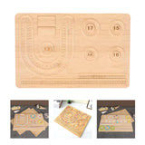Maxbell Jewelry Beading Board DIY Holder Wood for Necklaces Bracelets Beading Crafts Style A