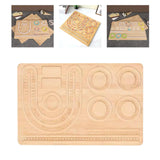 Maxbell Jewelry Beading Board DIY Holder Wood for Necklaces Bracelets Beading Crafts Style B