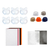 DIY Cat Mask Kit Creative Animal Mask for Festival Stage Performance Holiday Style A