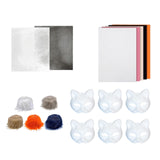 DIY Cat Mask Kit Creative Animal Mask for Festival Stage Performance Holiday Style A