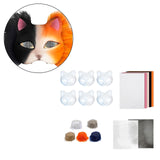 DIY Cat Mask Kit Creative Animal Mask for Festival Stage Performance Holiday Style A