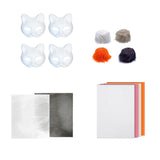 DIY Cat Mask Kit Creative Animal Mask for Festival Stage Performance Holiday Style B