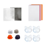 DIY Cat Mask Kit Creative Animal Mask for Festival Stage Performance Holiday Style B