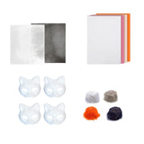 DIY Cat Mask Kit Creative Animal Mask for Festival Stage Performance Holiday Style B