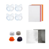 DIY Cat Mask Kit Creative Animal Mask for Festival Stage Performance Holiday Style B