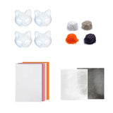 DIY Cat Mask Kit Creative Animal Mask for Festival Stage Performance Holiday Style B