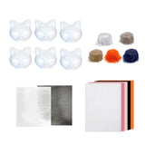 DIY Cat Mask Kit Creative Animal Mask for Festival Stage Performance Holiday Style C