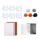 DIY Cat Mask Kit Creative Animal Mask for Festival Stage Performance Holiday Style C