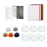 DIY Cat Mask Kit Creative Animal Mask for Festival Stage Performance Holiday Style C