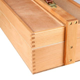 Wood Artist Supply Storage Box Case with Compartments and Drawer for Pastels