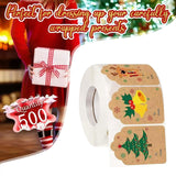 500 Pieces Christmas Stickers Name Stickers for Birthday Holiday Party Favor Style A