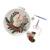 Christmas Embroidery Kit for Adults DIY Art Crafting Cross Stitch Needlework