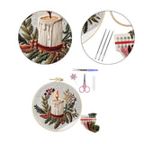 Christmas Embroidery Kit for Adults DIY Art Crafting Cross Stitch Needlework