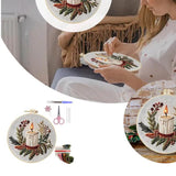 Christmas Embroidery Kit for Adults DIY Art Crafting Cross Stitch Needlework