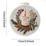 Christmas Embroidery Kit for Adults DIY Art Crafting Cross Stitch Needlework