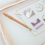 Maxbell Embroidery Hook with 3 Needle Portable DIY Non Slip Weaving Knitting Needle
