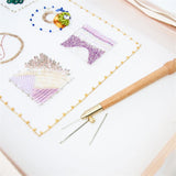 Maxbell Embroidery Hook with 3 Needle Portable DIY Non Slip Weaving Knitting Needle