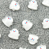 50x Halloween Nail Charms Parts 3D Ghost for Accessories Pendant Phone Cover